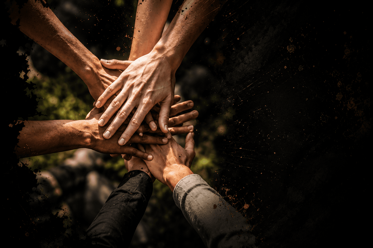 Netrikin Foundation Volunteers Hands in Unity